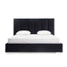 Whiteline Modern Living Velvet King Bed BK1655 - Bed & Sofa Hub