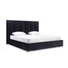 Whiteline Modern Living Velvet King Bed BK1655 - Bed & Sofa Hub