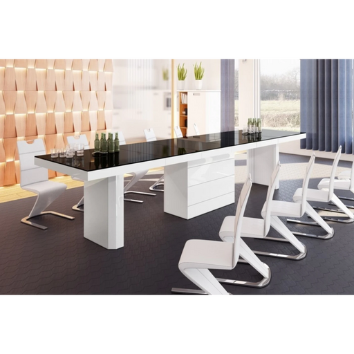 Maxima House Dining/ Conference Room Table Kolos with 4 Extension, for Up to 20 People - Bed & Sofa Hub