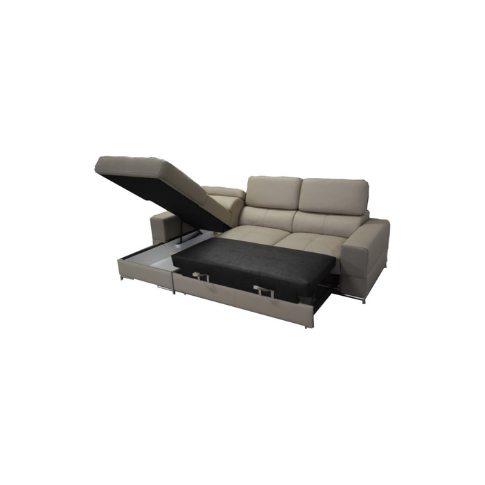 Maxima House BAZALT Leather Sectional Sleeper Sofa - Bed & Sofa Hub