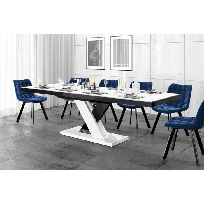 Maxima House Extendable Dining Table Xenna for Up to 10 People - Bed & Sofa Hub
