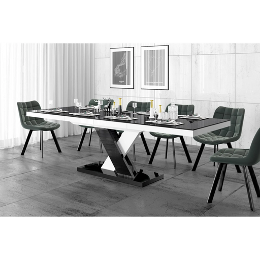 Maxima House Extendable Dining Table Xenna for Up to 10 People - Bed & Sofa Hub