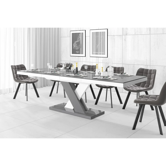 Maxima House Extendable Dining Table Xenna for Up to 10 People - Bed & Sofa Hub