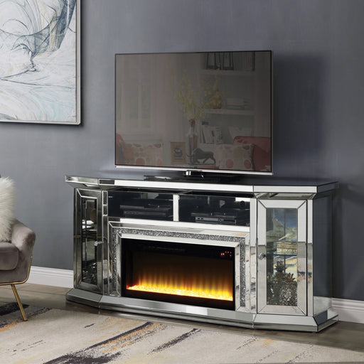 ACME Noralie Tv Stand W/Fireplace & Led - Bed & Sofa Hub