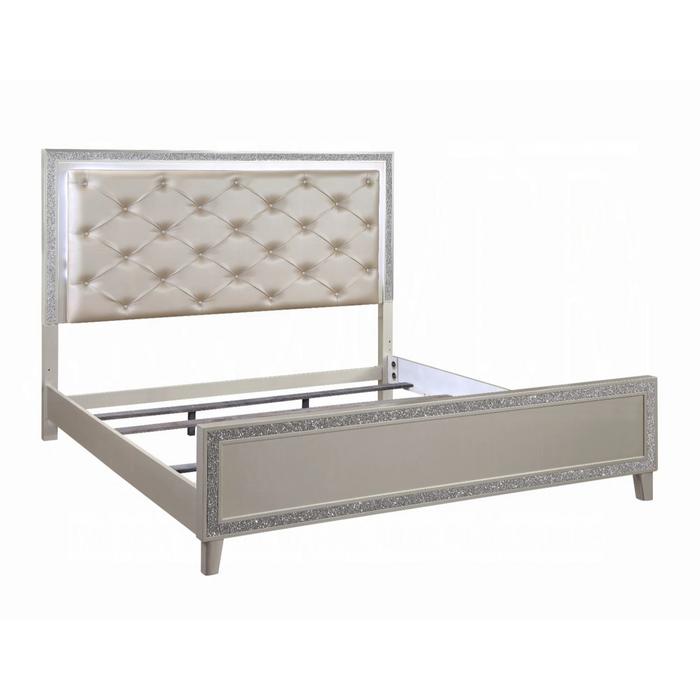 ACME Sliverfluff CK Bed W/Led - Bed & Sofa Hub