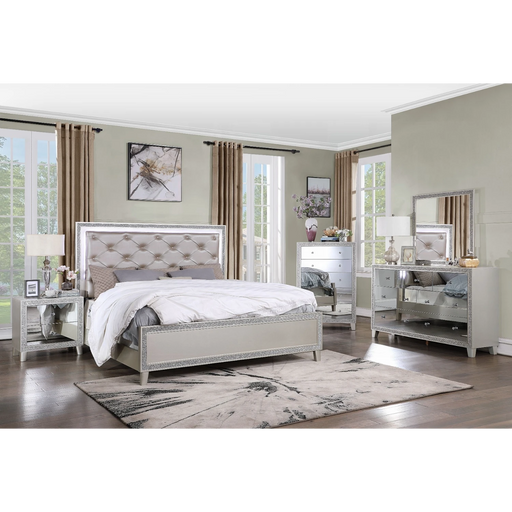 ACME Sliverfluff CK Bed W/Led - Bed & Sofa Hub