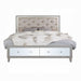 ACME Sliverfluff Queen Bed W/Led & Storage - Bed & Sofa Hub