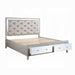 ACME Sliverfluff Queen Bed W/Led & Storage - Bed & Sofa Hub