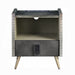 ACME Doris Nightstand W/USB & Electric Lock - Bed & Sofa Hub