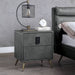 ACME Doris Nightstand W/USB & Electric Lock - Bed & Sofa Hub