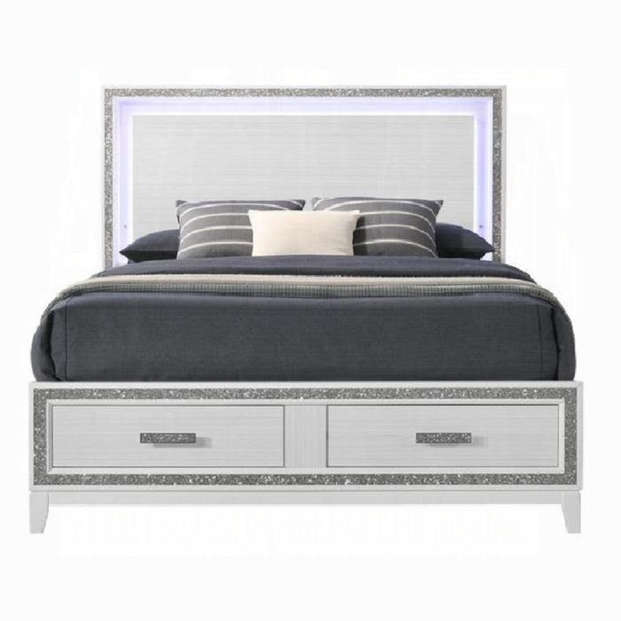 ACME Haiden Queen Bed W/Led & Storage - Bed & Sofa Hub