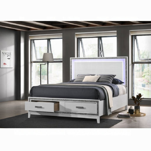 ACME Haiden EK Bed W/Led & Storage - Bed & Sofa Hub