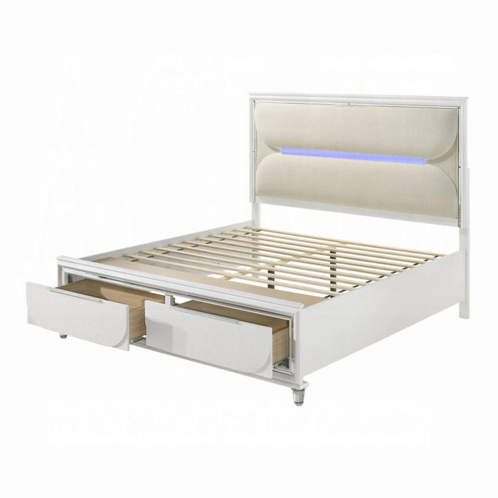 ACME Tarian Queen Bed W/Led & Storage - Bed & Sofa Hub