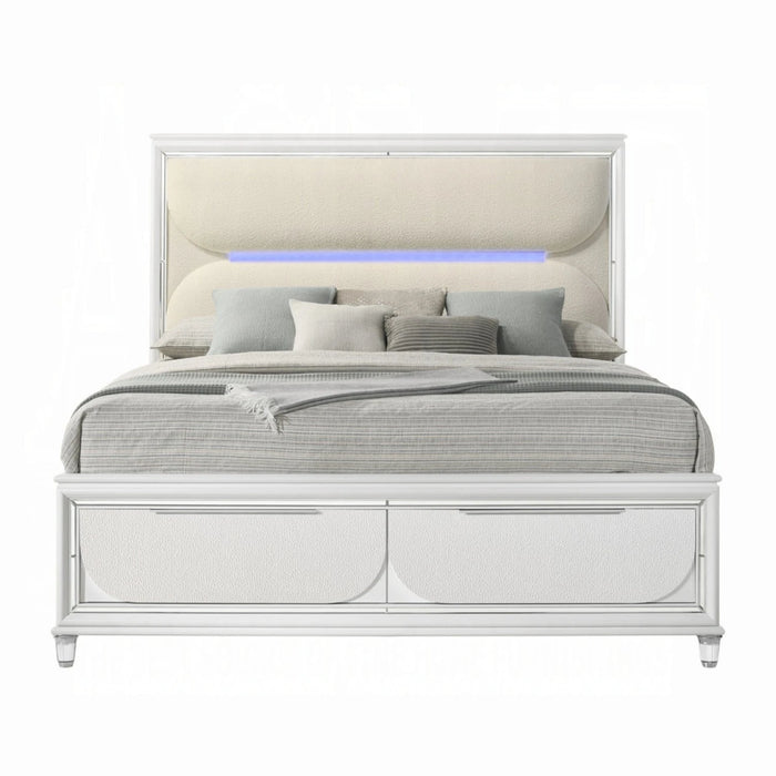 ACME Tarian Queen Bed W/Led & Storage - Bed & Sofa Hub