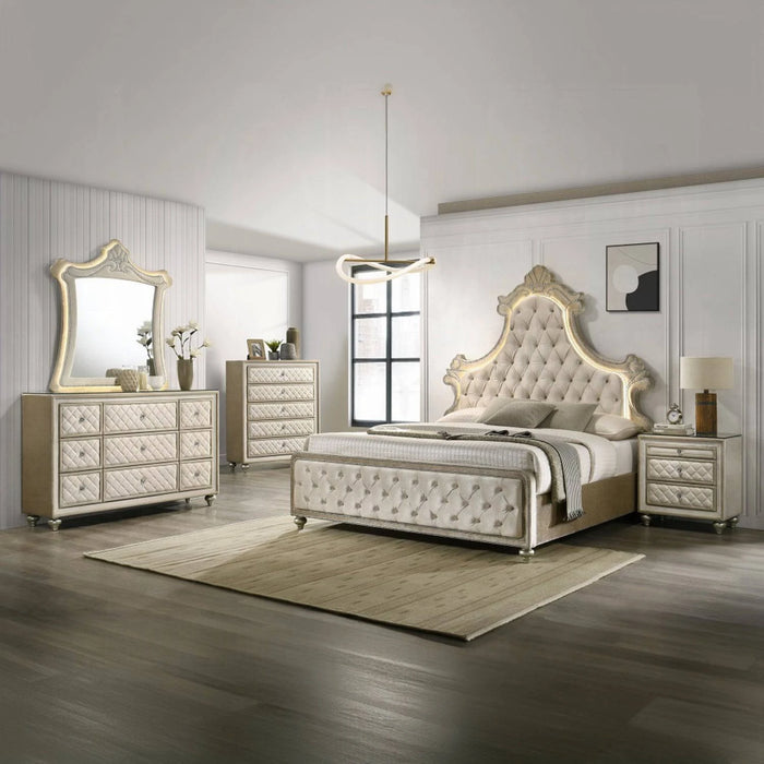 ACME Lucienne EK Bed W/Led - Bed & Sofa Hub