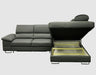 Maxima House COSTA Leather Sectional Sleeper Sofa, Right Corner BEN023 - Bed & Sofa Hub