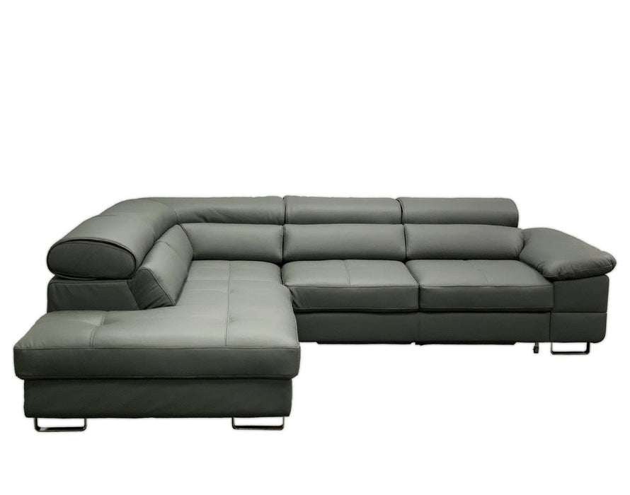 Maxima House COSTA Leather Sectional Sleeper Sofa, Right Corner BEN023 - Bed & Sofa Hub