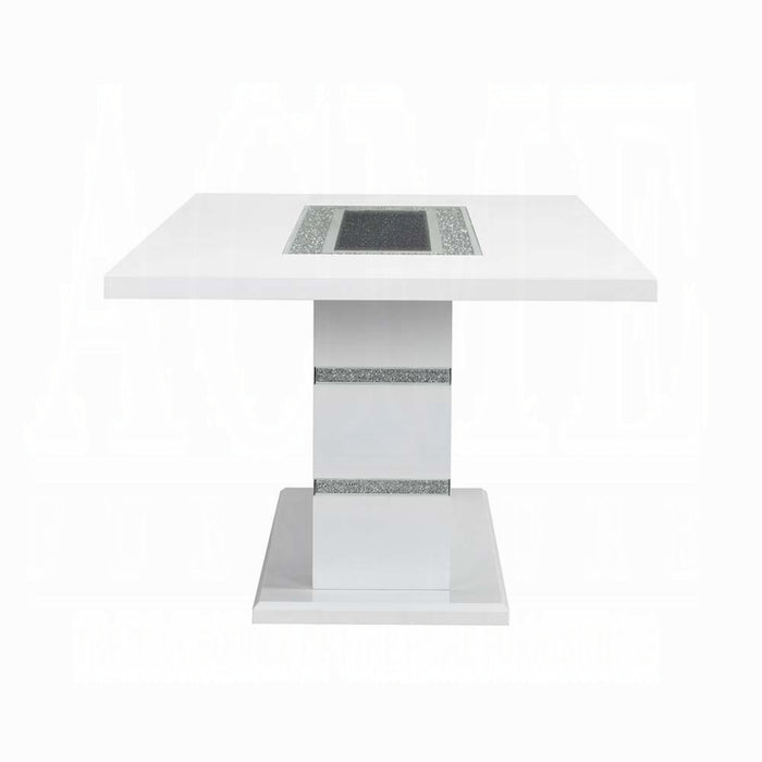 ACME Elizaveta Dining Table W/Pedestal Base - Bed & Sofa Hub