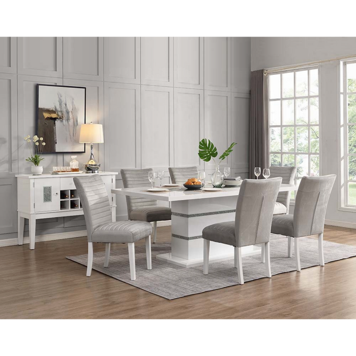 ACME Elizaveta Dining Table W/Pedestal Base - Bed & Sofa Hub