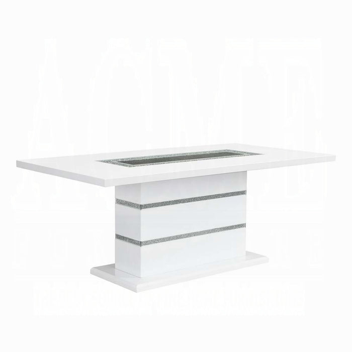ACME Elizaveta Dining Table W/Pedestal Base - Bed & Sofa Hub