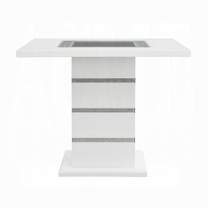 ACME Elizaveta Counter Height Table W/Pedestal Base - Bed & Sofa Hub