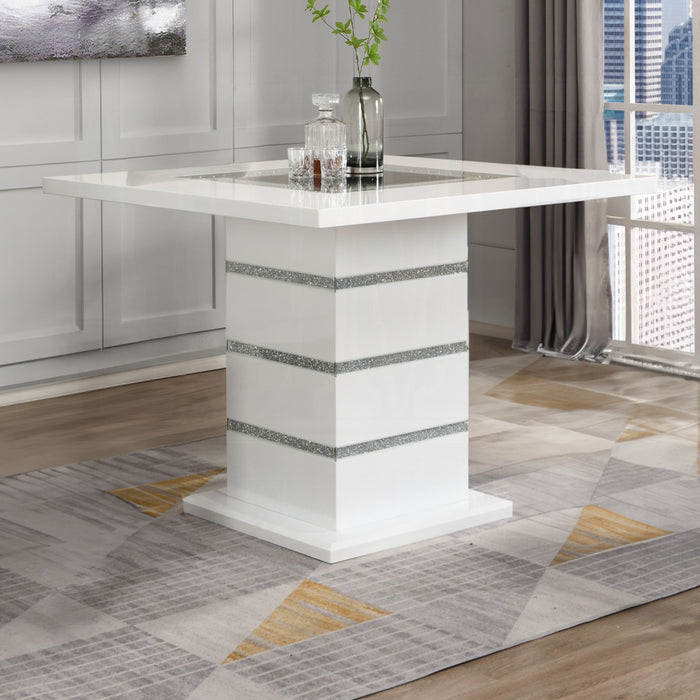 ACME Elizaveta Counter Height Table W/Pedestal Base - Bed & Sofa Hub