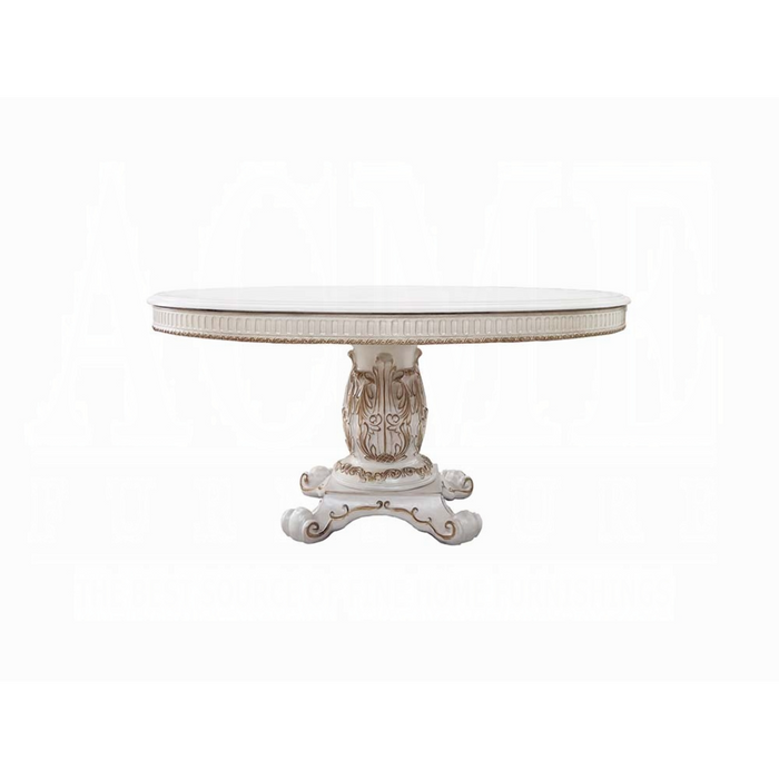 ACME Vendome Round Dining Table W/Pedestal Base - Bed & Sofa Hub
