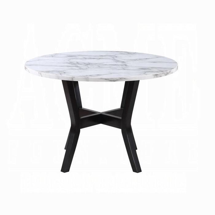 ACME Kusa 5PC Pack Dining Set W/Engineering Stone Top - Bed & Sofa Hub