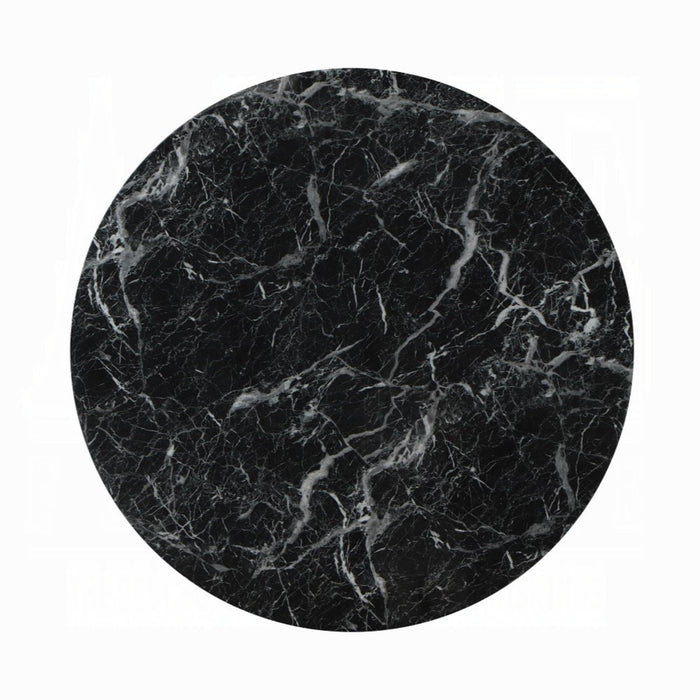 ACME Hollis Dining Table W/Engineered Stone Top - Bed & Sofa Hub