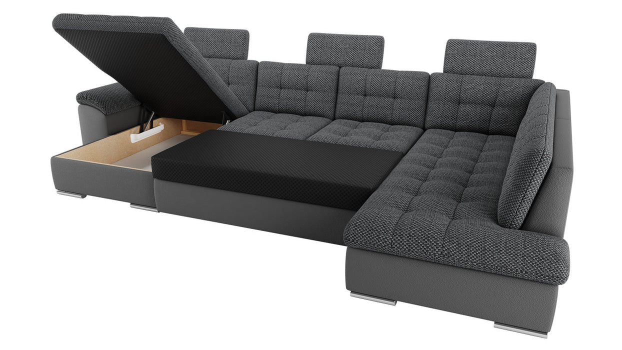 Maxima House Sectional Sleeper Sofa LINDA with storage MIR010L - Bed & Sofa Hub