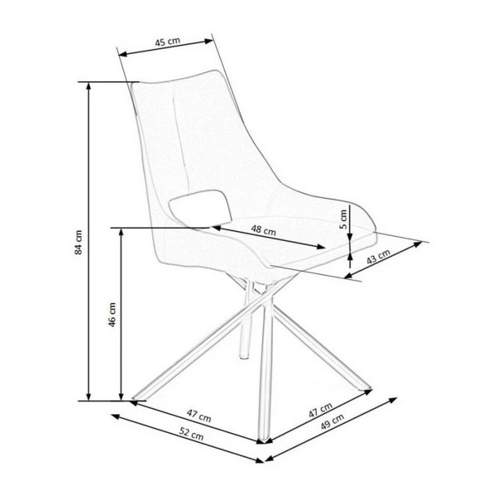 Maxima House Dining Set Olivia 7 Pcs. Modern Faux Marble Dining Table with 6 Gray Chairs - Bed & Sofa Hub