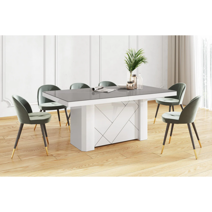 Maxima House Dining Table with 6 Extensions Losok Max for Up to 20 People - Bed & Sofa Hub