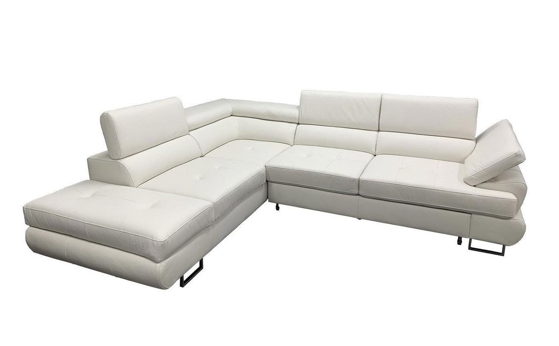 Maxima House LUTON Leather Sectional Sleeper Sofa BEN030 - Bed & Sofa Hub