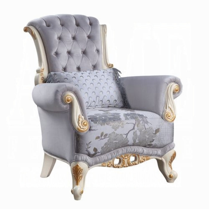 ACME Galelvith Chair W/Pillows - Bed & Sofa Hub