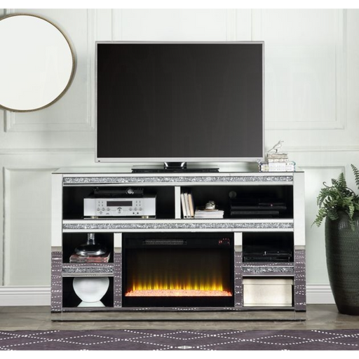ACME Noralie Tv Stand W/Fireplace - Bed & Sofa Hub
