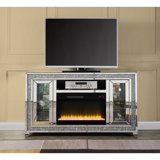 ACME Noralie Tv Stand W/Fireplace & Led - Bed & Sofa Hub