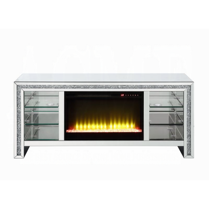 ACME Noralie Tv Stand W/Fireplace & Led - Bed & Sofa Hub