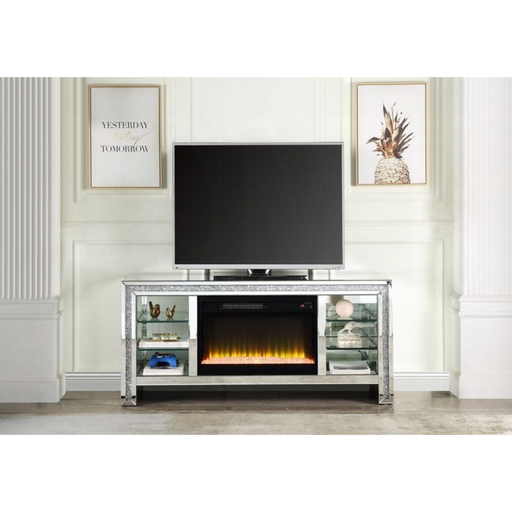 ACME Noralie Tv Stand W/Fireplace & Led - Bed & Sofa Hub