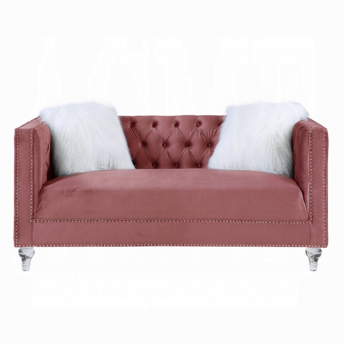 ACME Heibero II Loveseat W/2 Pillows - Bed & Sofa Hub