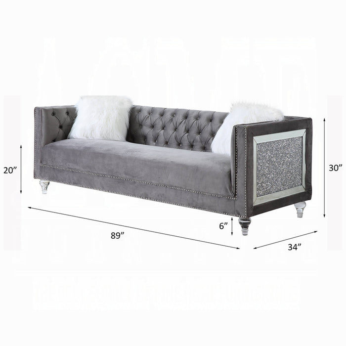 ACME Heibero II Sofa W/2 Pillows - Bed & Sofa Hub