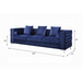 ACME Bovasis Sofa W/5 Pillows - Bed & Sofa Hub