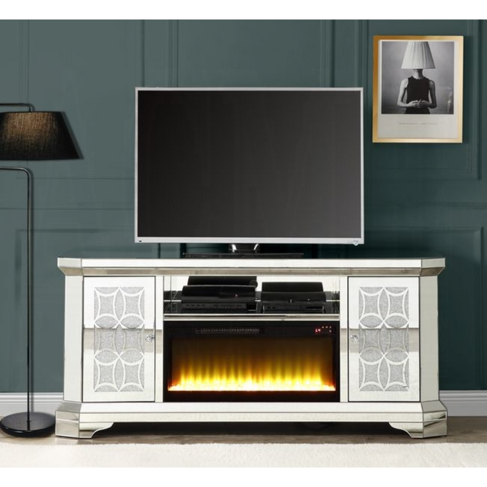 ACME Noralie Tv Stand W/Fireplace - Bed & Sofa Hub