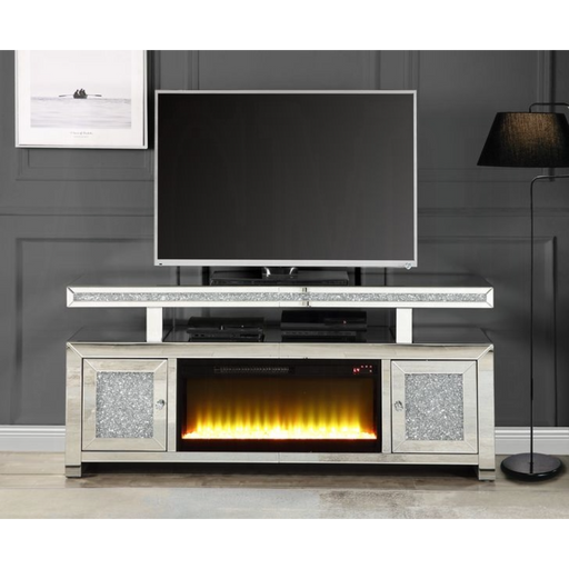 ACME Noralie Tv Stand W/Fireplace - Bed & Sofa Hub