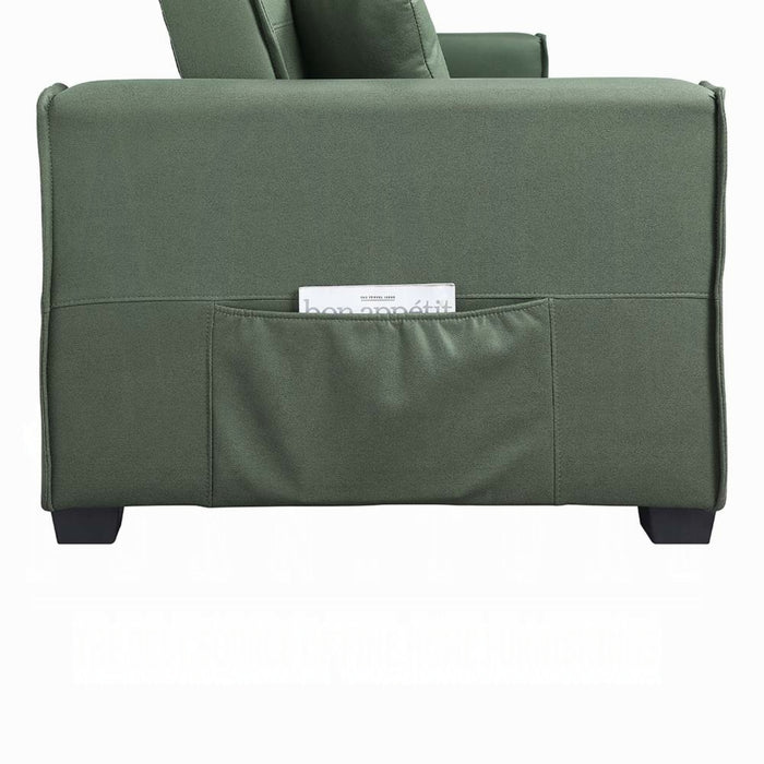 ACME Octavio Adjustable Sofa W/2 Pillows - Bed & Sofa Hub