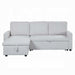 ACME Hiltons Sectional Sofa W/Sleeper & Storage - Bed & Sofa Hub