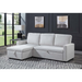 ACME Hiltons Sectional Sofa W/Sleeper & Storage - Bed & Sofa Hub