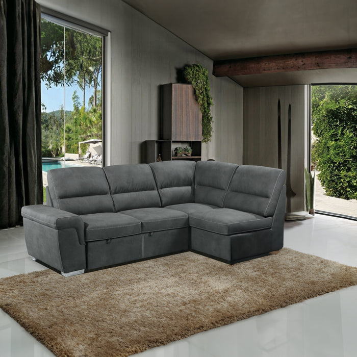 ACME Sagira Sectional Sofa W/Sleeper - Bed & Sofa Hub