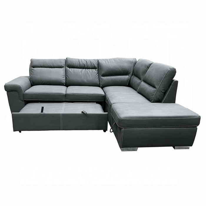 ACME Sagira Sectional Sofa W/Sleeper - Bed & Sofa Hub