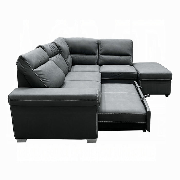 ACME Sagira Sectional Sofa W/Sleeper - Bed & Sofa Hub