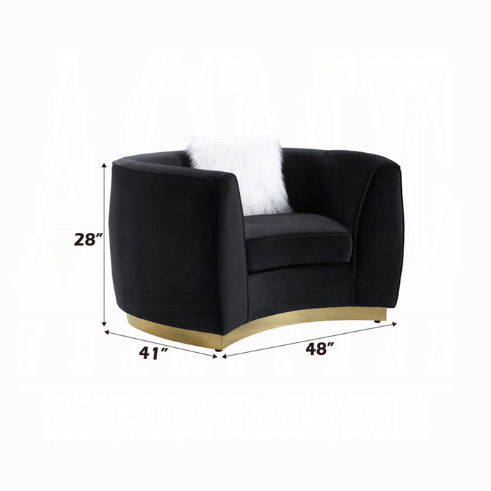 ACME Achelle Chair W/Pillow - Bed & Sofa Hub
